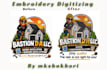 do embroidery digitizing logo digitizing into dst pes emb