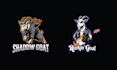 make mascot high quality rock goat logo