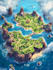 do a fantasy map illustration or dnd map art