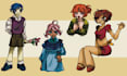 draw chibi anime art and character design for your persona, profile