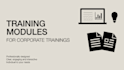 create training materials and learning concepts to improve your team
