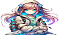 design 2d manga character illustration game art anime graphics design comic book