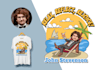 draw custom cartoon design for tshirt retirement