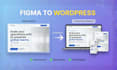 convert figma, PSD, xd, HTML or PDF to wordpress elementor pro pixel perfect