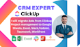 migrate data clickup project management to google sheets excel slack todoist