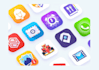 create a modern app icon logo