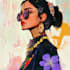 draw a digital fashion illustration