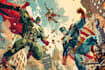 do a superhero comic, comic art, comic cover art