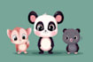 draw cute cartoon animal character