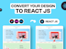 figma to react nextjs remixjs using tailwind css, bootstrap