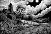 create awesome linocut illustration or linocut imitation