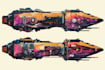 esign spaceship, sci fi illustration and sci fi art