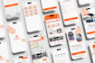 design a clean mobile app UI UX in figma with clickable prototype