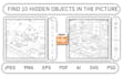 make hidden object pic illustration from your requirement