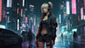 do a cyberpunk anime art
