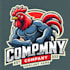 do make wonderful rooster mascot logo design with 1 day delivery