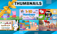 design eye catching kids thumbnails for youtube channels