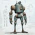 draw mecha robot character sheet design