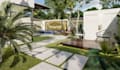 render 3d residential bulding,interior walkthrough,revit luxury backyard design