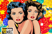 draw a retro pop art roy lichtenstein style