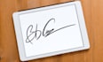 design handwritten signature, scripted cursive logo