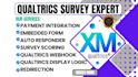 do qualtrics embedded form survey redirection display logic payment integration