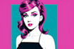 make pop art portrait illustration