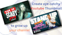 design attractive clickbait youtube thumbnail