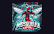 design creative mosquito mascot logo with free source file