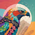 create custom vibrant animal abstract art