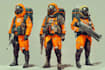 draw a sci fi character illustration or sci fi character