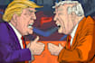 do a cartoon design and political cartoon