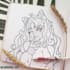 anime style acrylic art