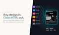 convert your design layout into email template HTML coding