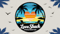 design beach landscape and lawncare logo