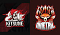 make esport mascot kitsune logo within 24 hours