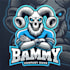 do make ram skull mascot logo design with business
