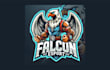 design unique falcon mascot logo with free vector file