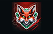 design high quality fox mask mascot logo with new concept