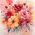 draw watercolor flower illustration