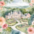 illustrate a watercolor map for your wedding venue