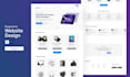 design stunning figma website UI UX, modern web UI UX in figma