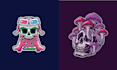 make custom skull mushroom logo