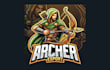 create outstanding archer mascot logo with creative concepts