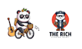 do creative teddy mascot panda logo design
