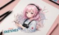 design logo with cute anime
