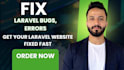 fix laravel bugs, optimize website speed and performance