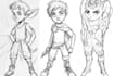 draw sketches with your character