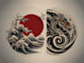 do a tattoo design in japanese style