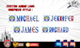 custom make anime logo your name